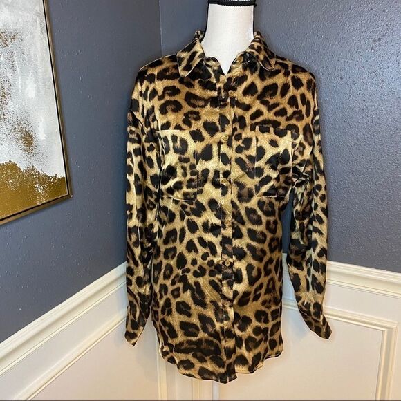 Nasty Gal If Looks Could Kill Leopard Buttondown - Picture 5 of 13